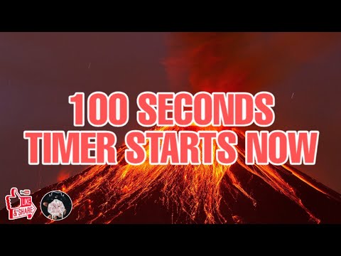 100 Seconds Countdown | Mountain Lava Background | TIMER STARTS NOW