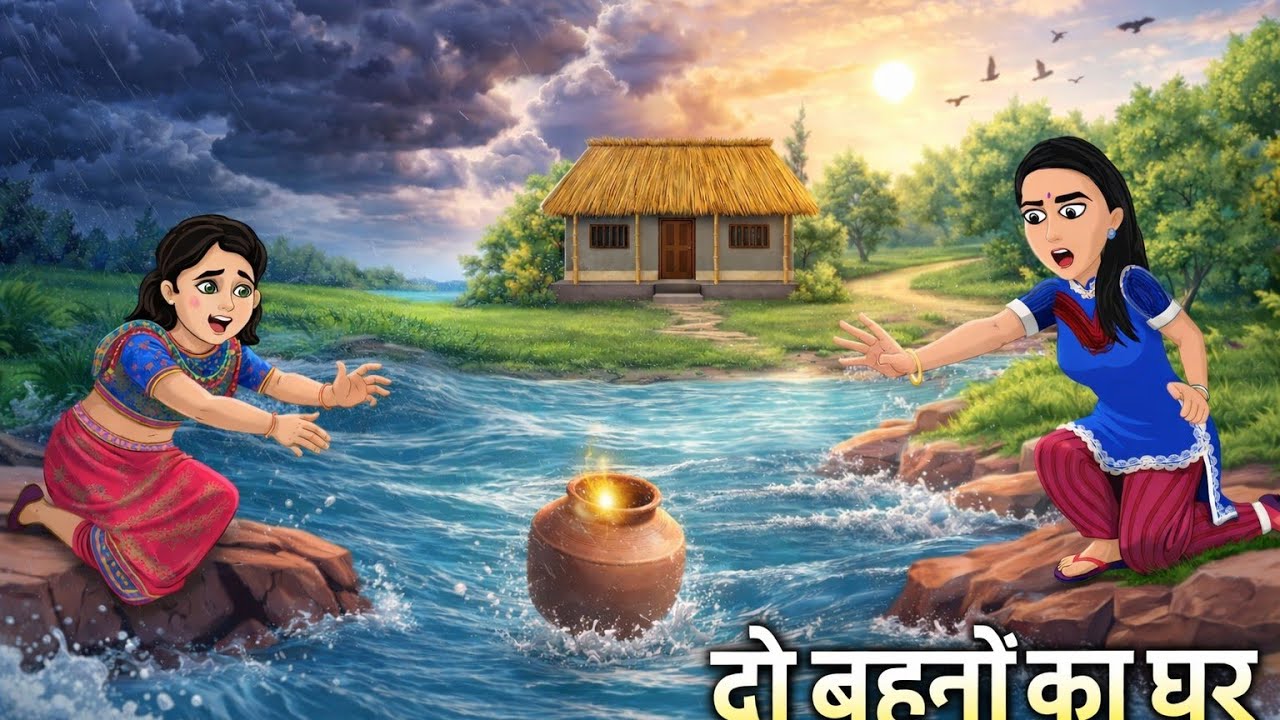 नदी किनारे दो बहनों का घर|HINDI KAHANIYAN|HINDI STORY|TT HINDI TOONS|
