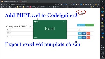 Export excel sử dụng template có sẵn - add thư viện PHPExcel vào codeginter3 | dandev