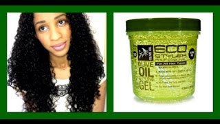 ECO STYLER Olive Oil GEL~On Curly Hair ~REVIEW~