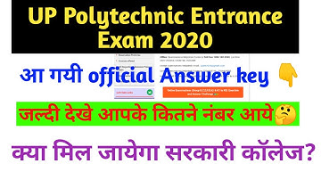 #polytechnic Entrance Exam answer key 2020|polytechnic Entrance Exam group k answer key 2020|