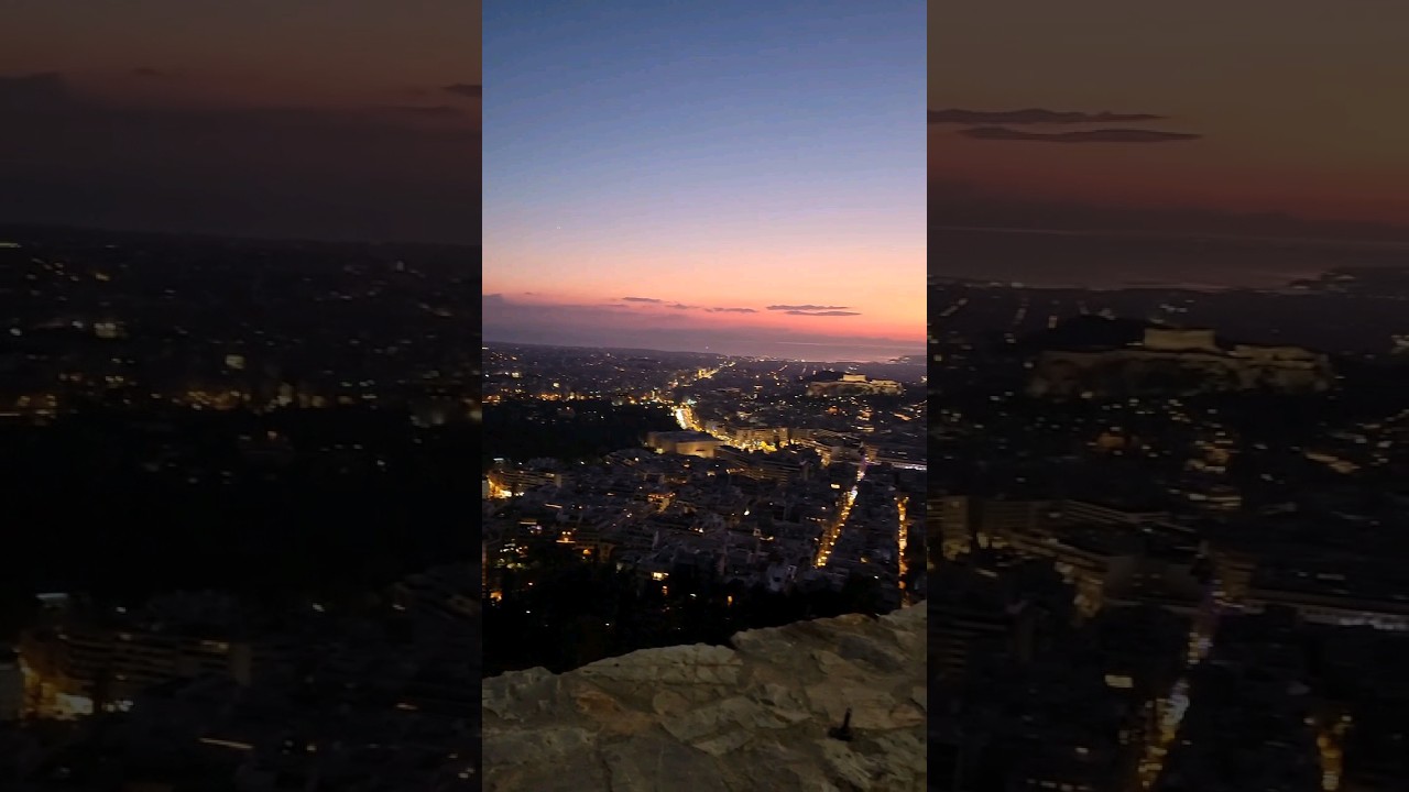 Mount Lycabettus had unreal views of Athens. 