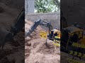 RC Excavator E598 Digging Sand #constructionequipment #shortvideo #rcconstruction