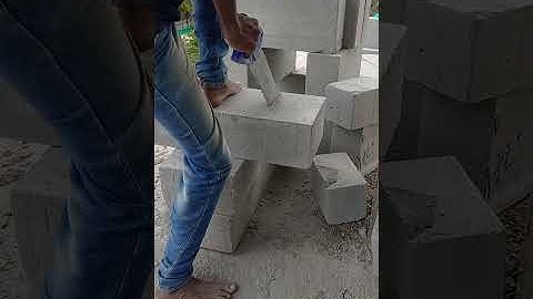 How to cut AAC block at site | #shorts