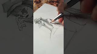 A Korean girl#shorts #drawing #how to draw a korean girl step by step
