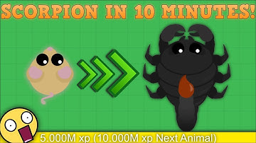 MOPE.IO HOW TO GET GIANT SCORPION IN 10 MINUTES! Fastest Way to Level Up in Mopeio (Hacks)