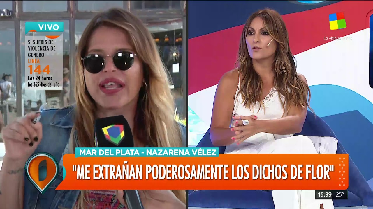 Nazarena Vélez le respondió a Flor de la V: 