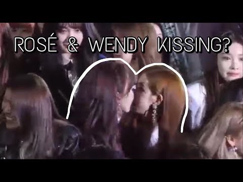 BLACKPINK Rosé & REDVELVET Wendy ALMOST KISSED! [180125]
