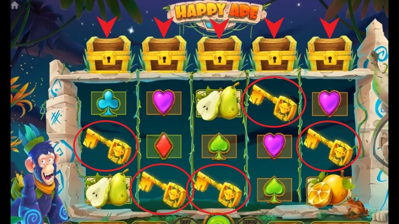 (31) HAPPY APE 🐵🙈🙉 BONUS COFFRE FORT MACHINE À SOUS CASINO EN LIGNE