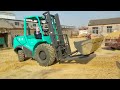forklift attachments   3 5 ton rough terrain forklift with bucket
