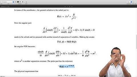 mod08lec71 - The Laplace Equation in Spherical Coordinates: Solution
