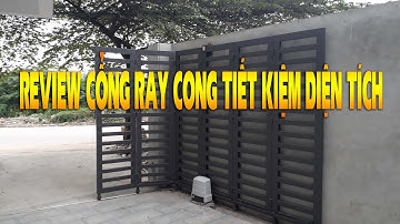 Cổng trượt tự động cung tròn tiết kiệm diện tích