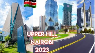 A Drive through Nairobis District with the most beautiful Skyscrapers in Africa 2023.