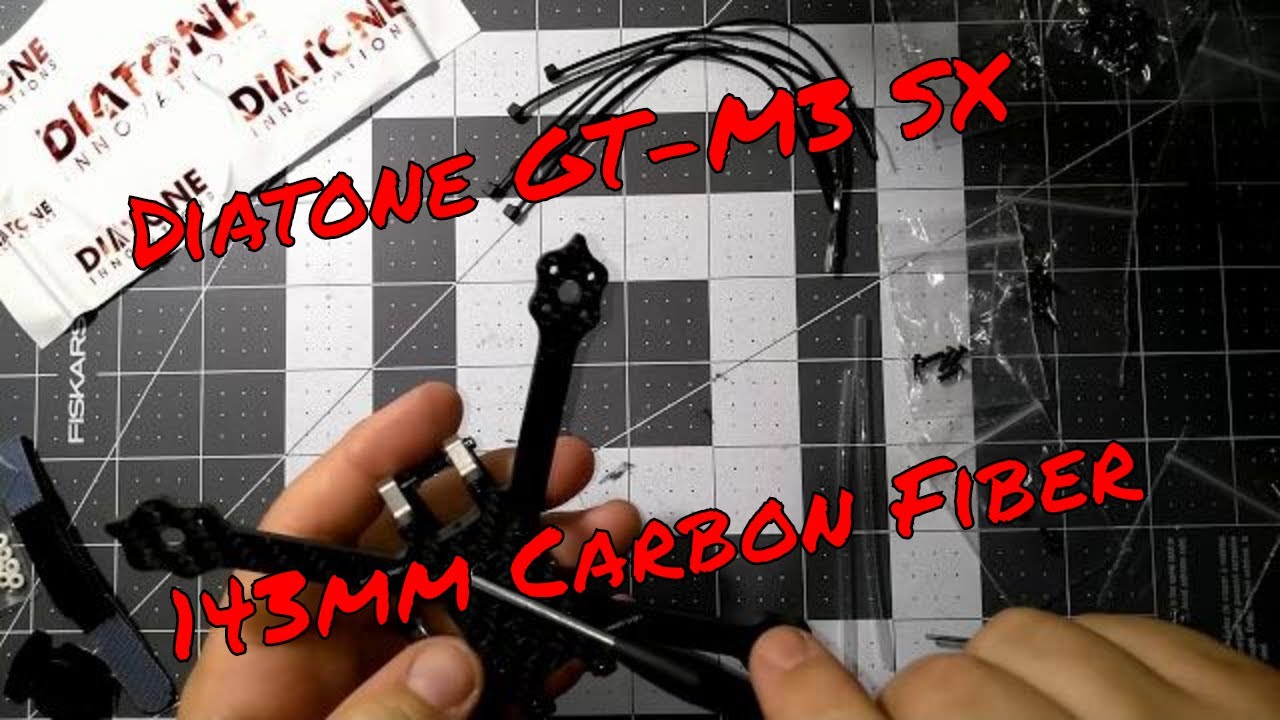 Diatone 2018 GT M3 SX 143mm Carbon Fiber Stretch X Titanium Frame Kit