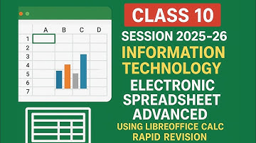 Electronic spreadsheet (Advanced) Class 10 IT/AI Code 402 [2025-26] | Short notes | rapid revision