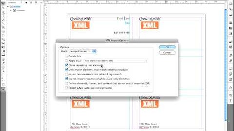XML in InDesign CS4