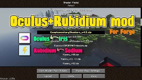 Minecraft 1.19 - Oculus + Rubidium mods (How to Install)