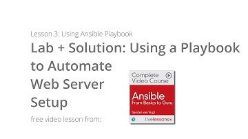 Ansible Lab: Ansible Practise Exercise Use Playbook to Automate Web Server Setup