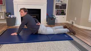 Extension in Lying for the Thoracolumbar Spine (Peel up) — McKenzie Method Exercise Reference