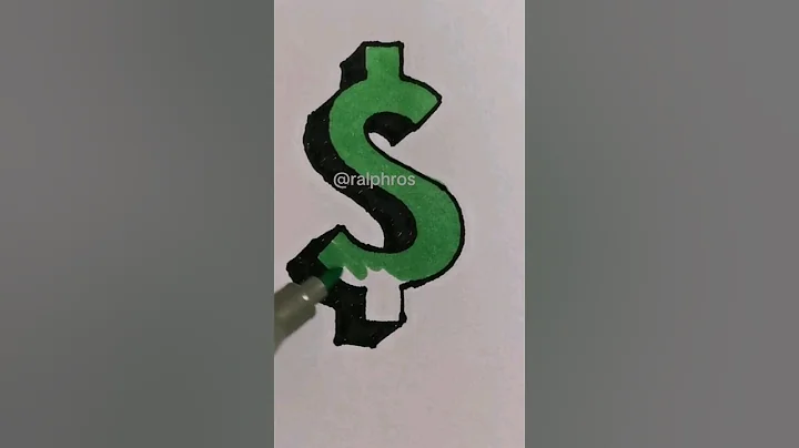 How to Draw Dollar Sign💲👀😱 EASY #shorts #art #drawing #shortvideo #howtodraw #viral