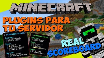 PLUGINS para tu SERVIDOR de Minecraft - REALSCOREBOARD (Plugin de SCOREBOARD Informativa!)