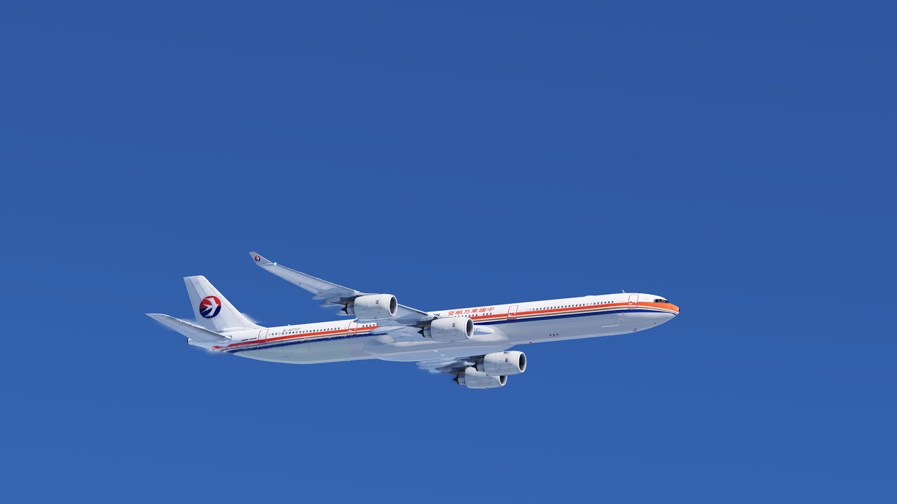 XP12 | Toliss A340-642 Shenzhen Bao'an Airport Landing