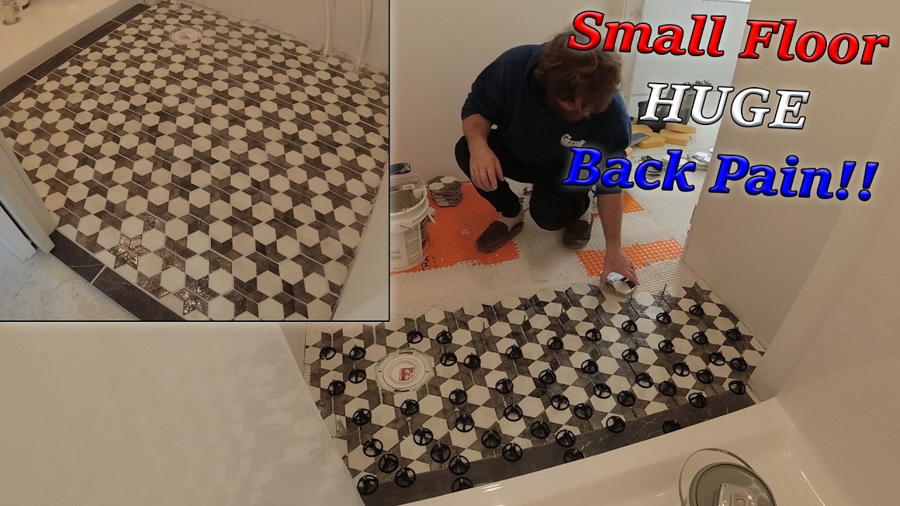 Ещё один плиточный пол готов!!!