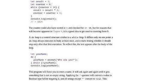 Eloquent JavaScript Ch 2 Pt 2 Marijn Haverbeke