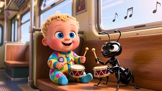 Learning Music with Ant on Tram 🐜🚋🎵 | Music Song for Kids | Fun Learning Adventure