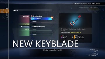 New Advent Red Keyblade + All Ablities KH3 Nintendo Switch