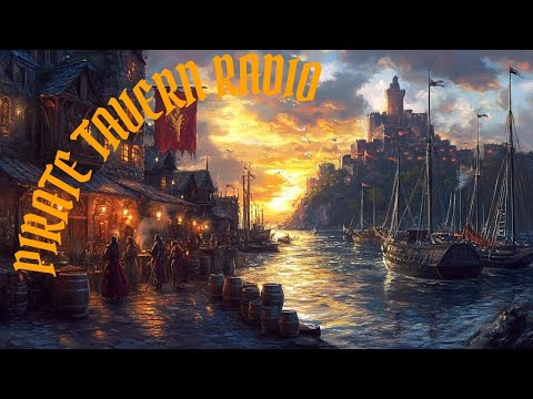 🏴‍☠️ Pirate Tavern Ambience | Cheerful Fantasy Music & Shanty Vibes for DnD, RPG, Relaxation