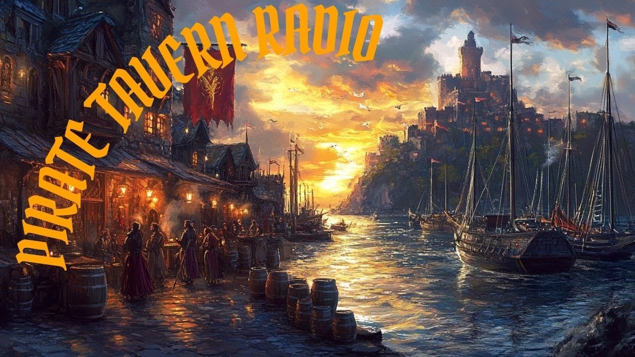 🏴‍☠️ Pirate Tavern Ambience | Cheerful Fantasy Music & Shanty Vibes for DnD, RPG, Relaxation