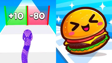 Snake Run Race VS Food Run Max All Levels Gameplay Android,iOS NEW UPDATE