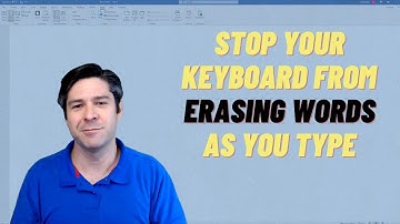 Verwijdert uw computertoetsenbord letters terwijl u typt? (Word, Chrome, overal!)