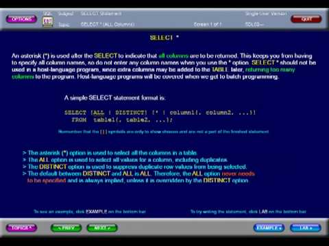 SQL 006 SELECT * or How do I get all data from an SQL table?