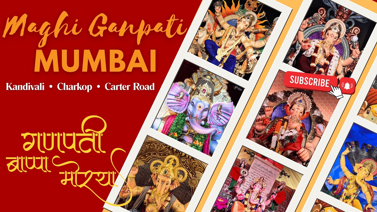 Maghi 2026: Lalbaug Vibe in Charkop? 🤯| Charkop cha Raja, Kandivali cha Shree & more! #shorts #bappa