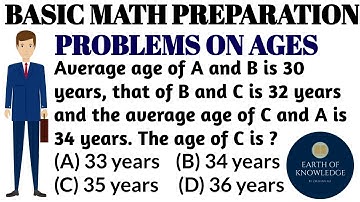 Problems on Ages | Question # 10 And Solution | Concept of Average | PPSC Basic Math Preparation