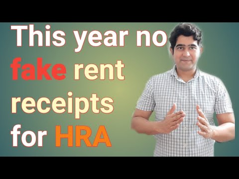 fake rent receipt not allowed | HRA calculation income tax | HRA exemption for salaried employees