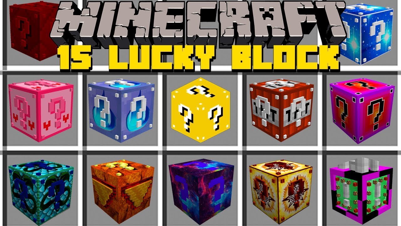 15 Melhores Lucky Blocks Do Minecraft Youtube