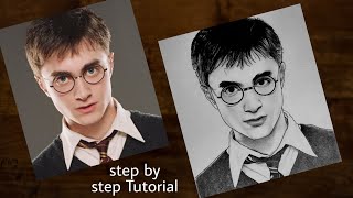 How to draw Harry Potter step by step | Drawing Tutorial | YouCanDraw