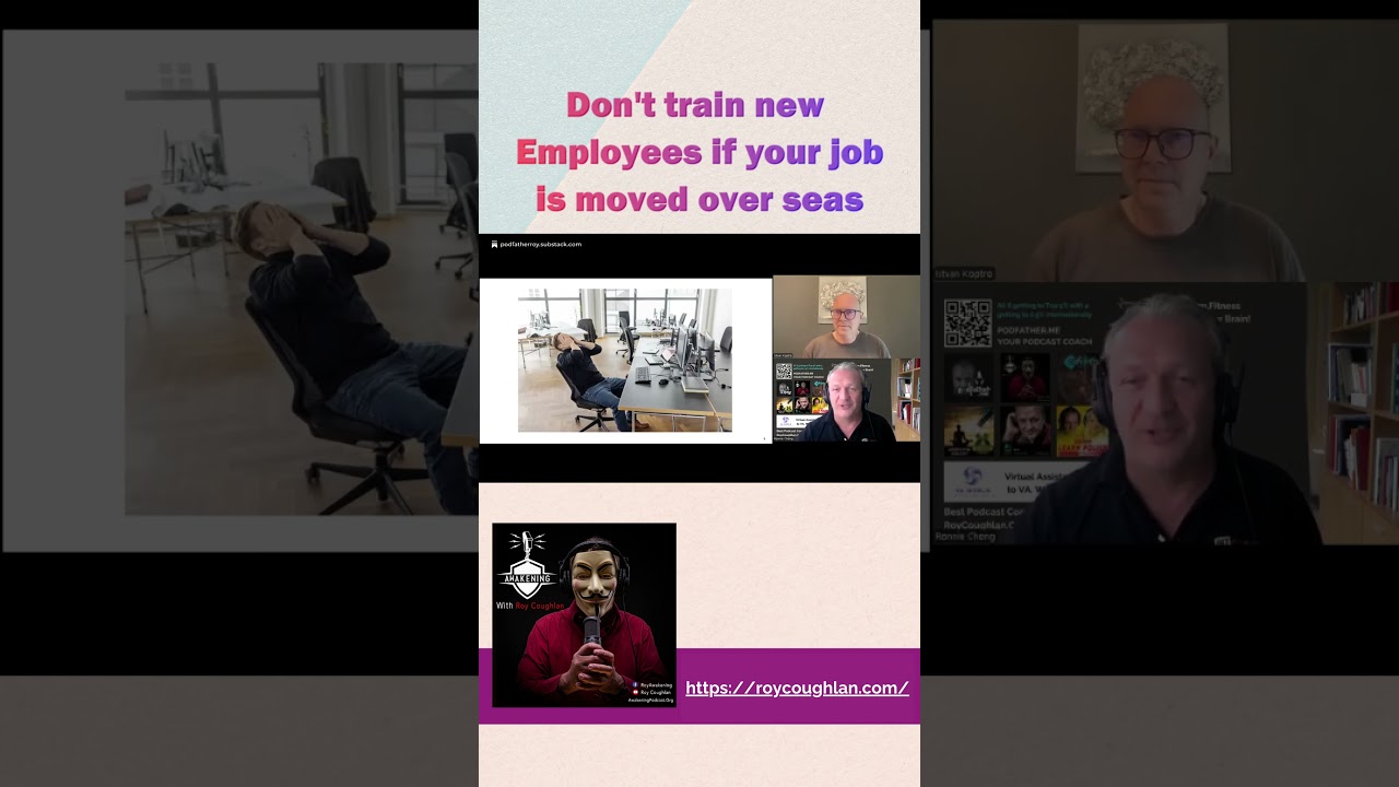 Don't train new Employees if your job is moved over seas Don't train new Employees if your job is moved over seas