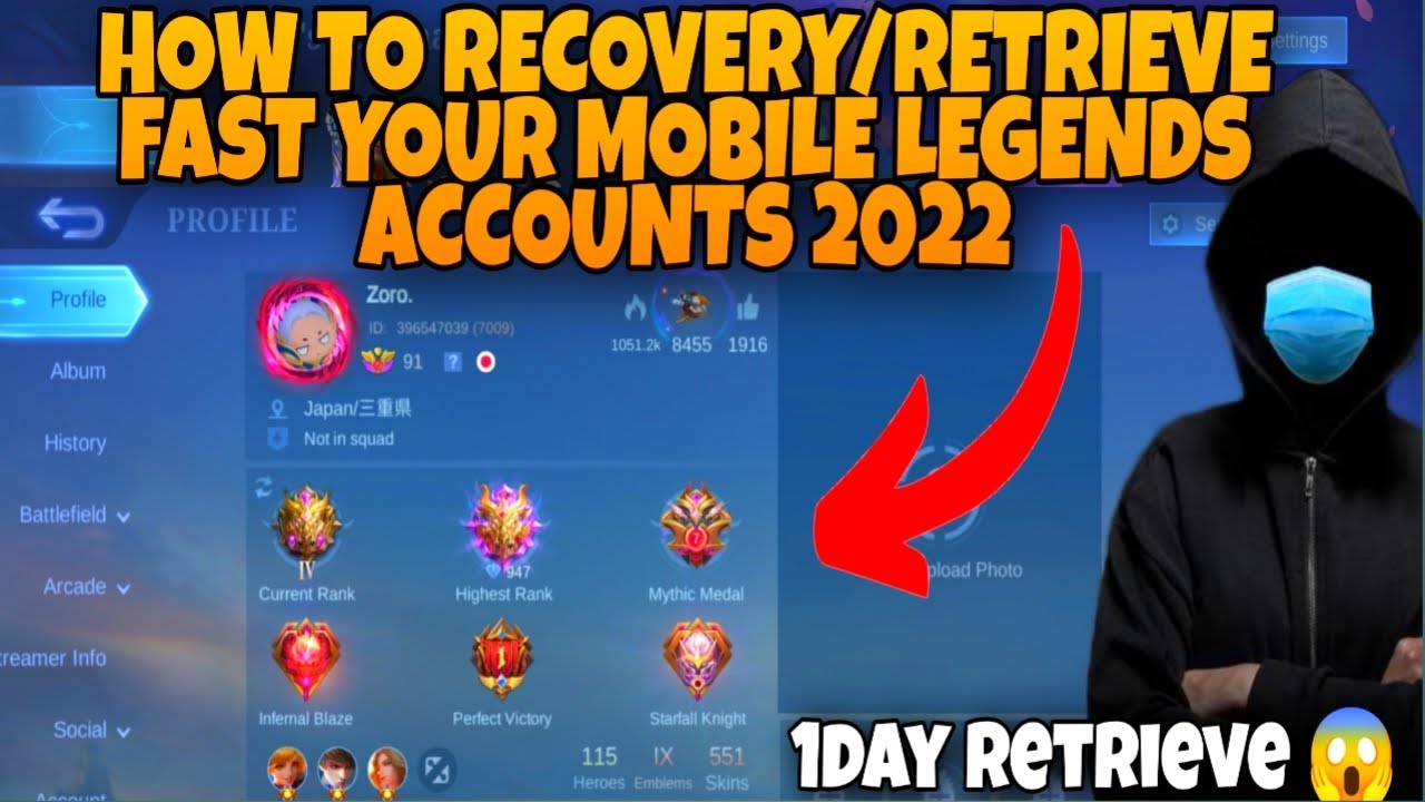 HOW TO RECOVERY FAST YOUR MOBILE LEGENDS ACCOUNTS IN 2022 