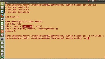 Learn Unix / Linux System calls - Write ()
