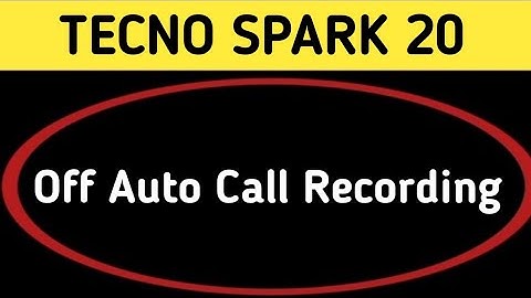 How to turn off auto call recording, Tecno Spark 20 me auto call recording band kaise karen, auto ca