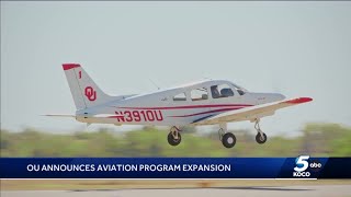 OU announces expansion of aviation program to meet shortage of professionals