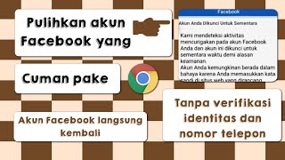 Cara mengatasi akun Facebook yang dikunci untuk sementara