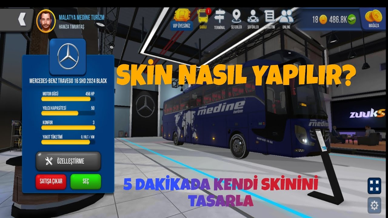 Bus Similatör Ultimate Skin Nasıl Yapılır?/Kendi Skinini Yapma!!! DETAYLI  (5 Dakika)