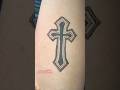 Minimal Cross Tattoo ✝️ | Faith in Inked #shorts #trending #youtubeshorts