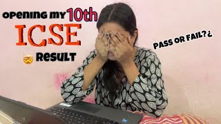 Opening my 10th result | pass or fail ?? | #hemangichawda #youtube #icseboard #result