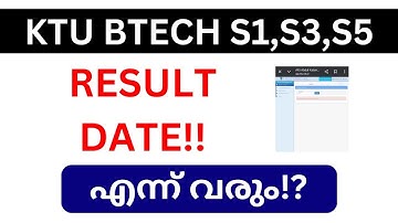 KTU S1,S3,S5 RESULT DATE വന്നു!!🔥 | BTECH | UNIVERSITY | 2025 | KERALA LATEST NEWS
